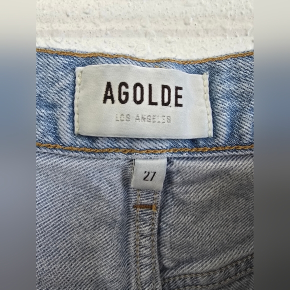 Agolde Minka Light Blue Wide Leg Cargo Jeans Size 27 - Picture 14 of 15